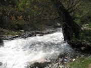 Uzbekistan hiking trekking in Ugam-Chatkal national park to Aksarsay waterfall