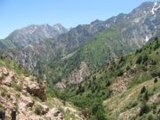 Uzbekistan hiking trekking in Ugam-Chatkal national park through Gulkam canyon 